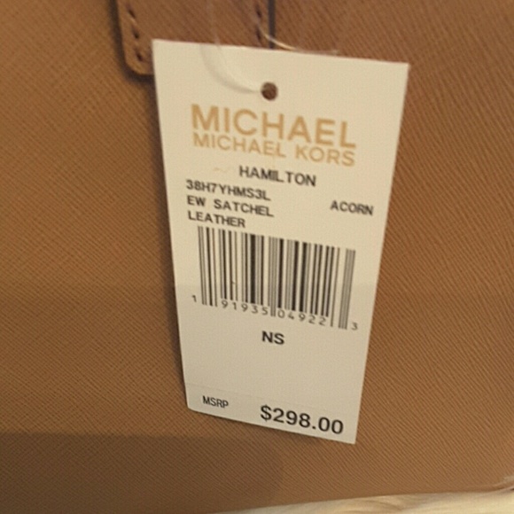 Michael kors Hamilton EW Satchel Leather brown - Picture 7 of 7